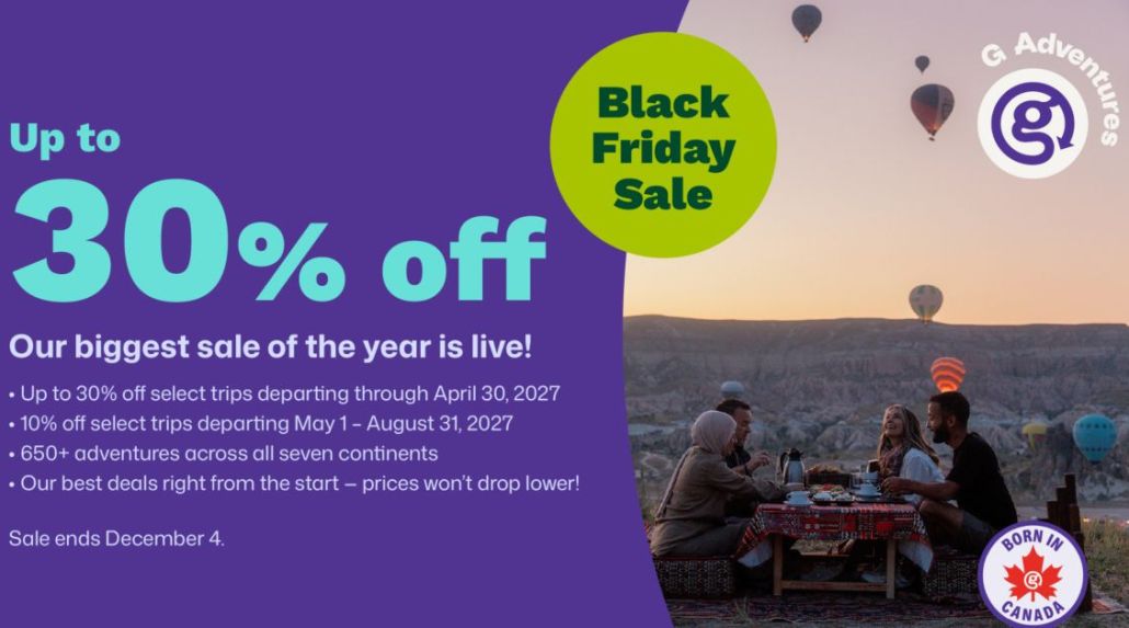 G Adventures' Biggest Sale of the Year 
